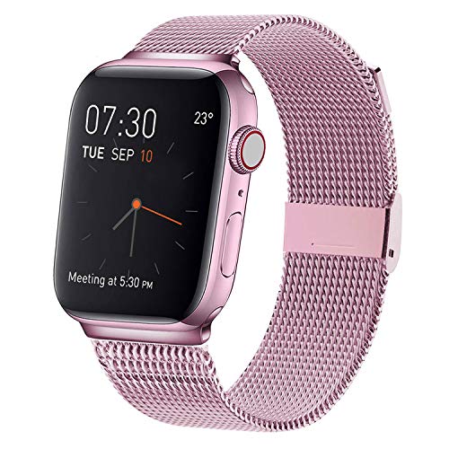 Premium Color Stainless Steel Magnetic Milanese Loop Strap Wristband